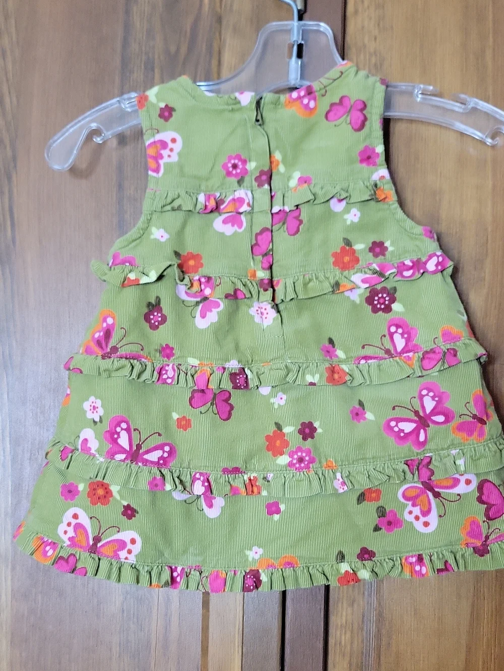 Gymboree 2012 BUTTERFLY BLOSSOMS Corduroy Jumper Sz 3-6M